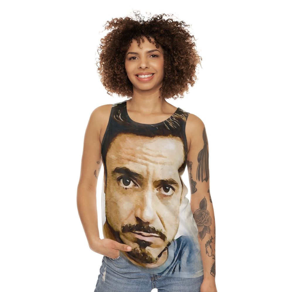 Robert Downey Jr Tribute Unisex Tank Top - women