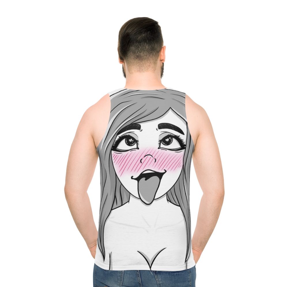 Unisex anime-inspired graphic tank top - men back