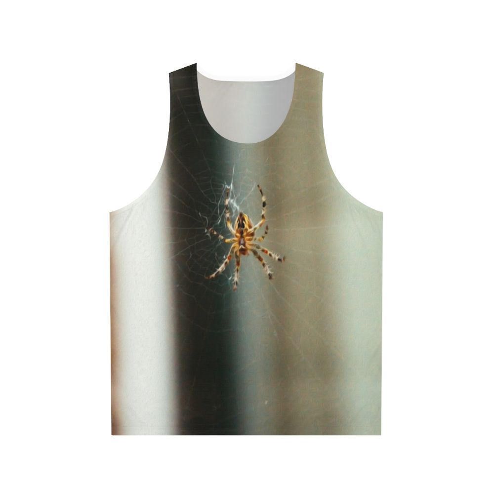 Unisex spider web insects animals tank top