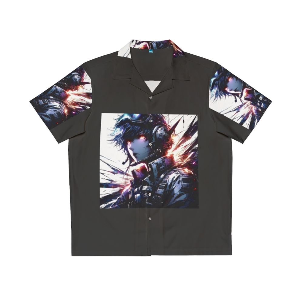 Pilot Hawaiian Shirt featuring tropical and aviation inspired design