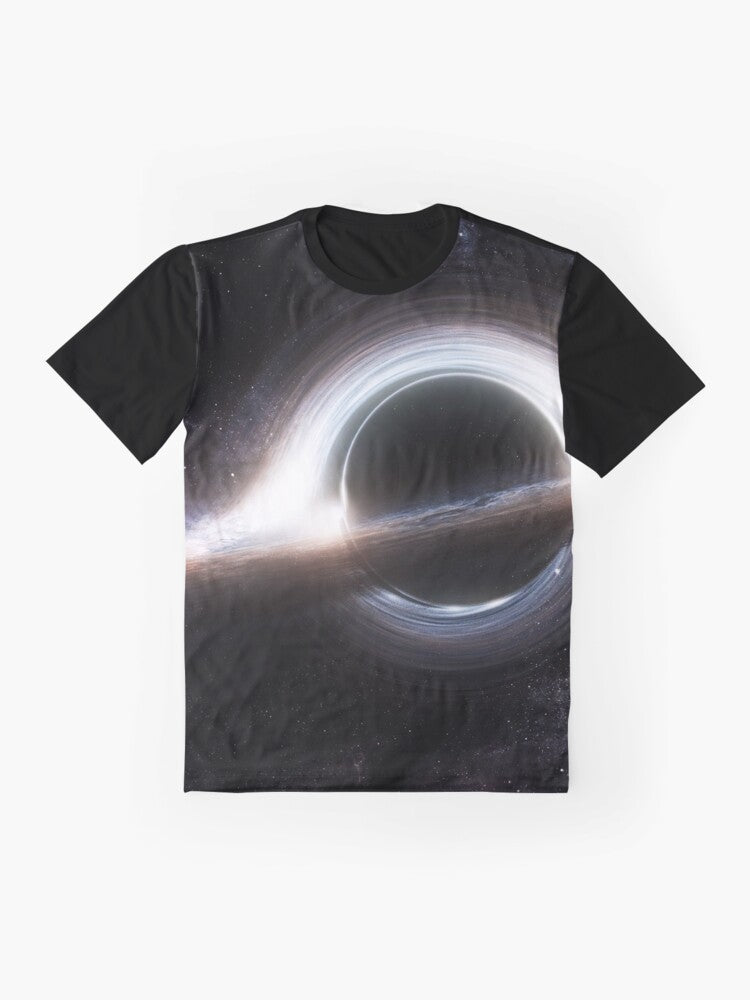 Interstellar Gargantua Black Hole Graphic T-Shirt - Flat lay