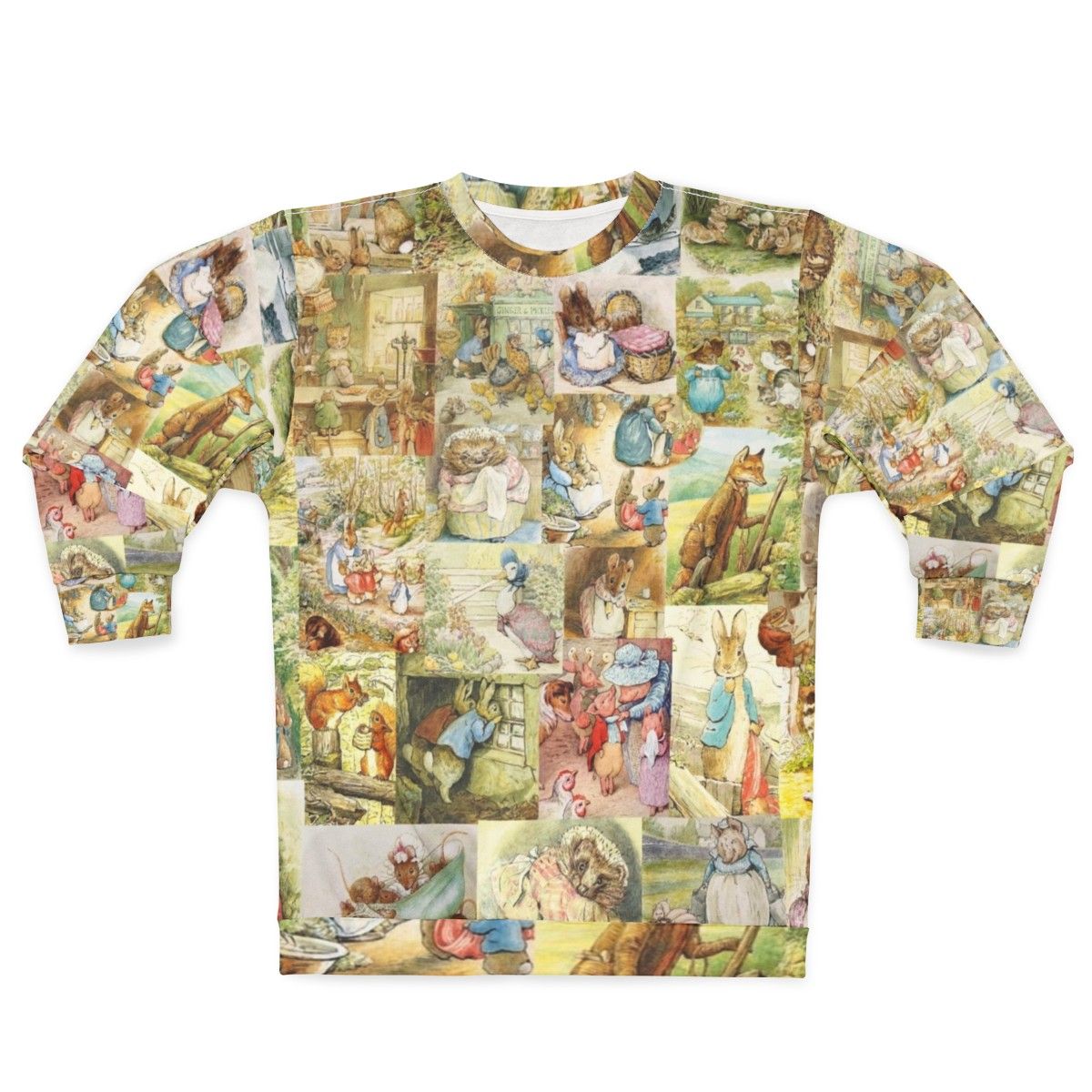 Beatrix Potter Collage Book Lover Sweatshirt