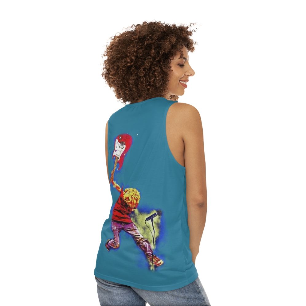 90s grunge music unisex tank top - women back