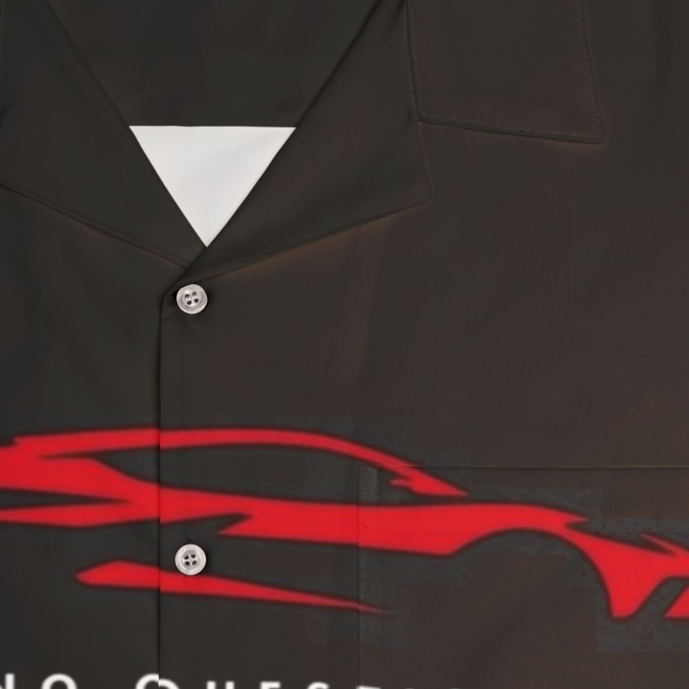 C8 Corvette Hawaiian Shirt - Detail