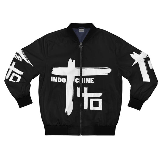 Indochine Band Logo1 Exselna New Wave Bomber Jacket