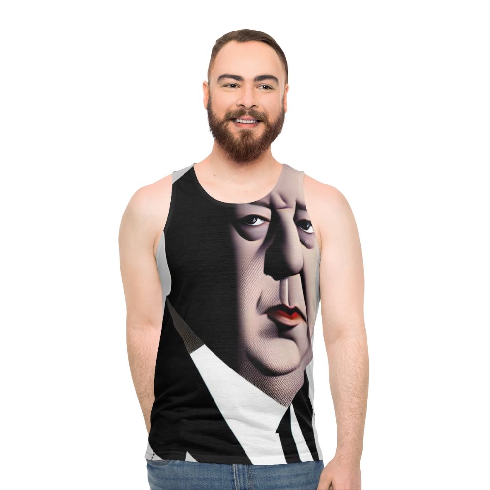 Alfred Hitchcock Inspired Unisex Tank Top - men