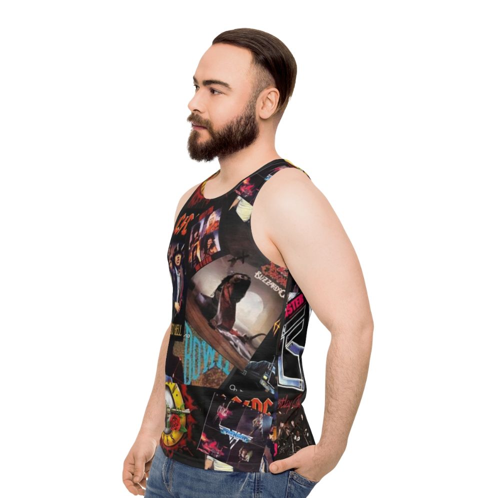 1980s rock bands unisex tank top - men side