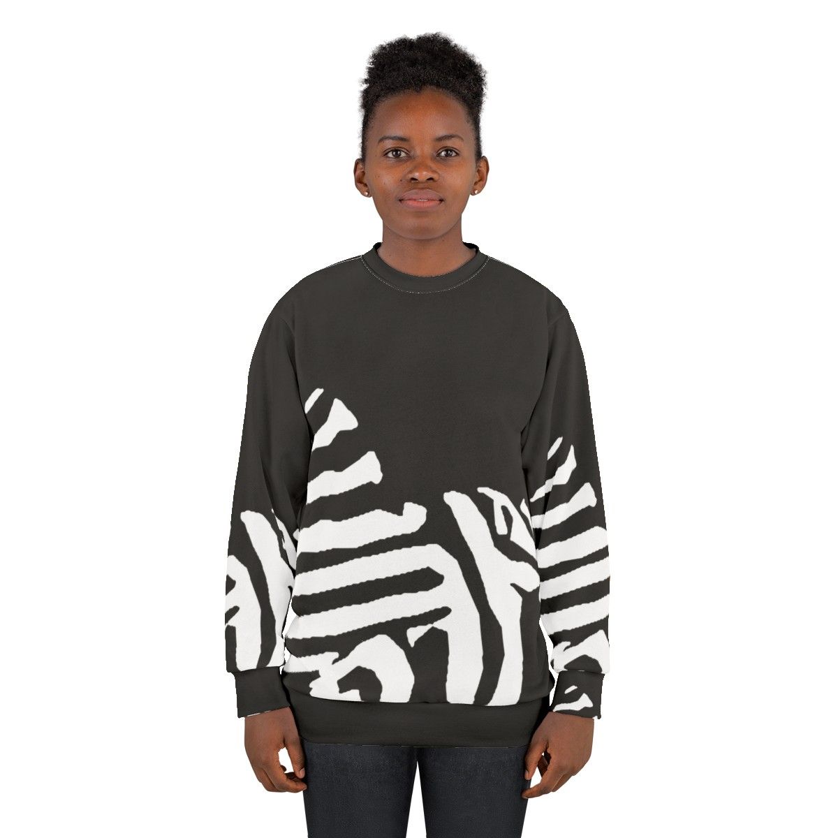 Zebra Pleco Freshwater Fish Sweatshirt - women