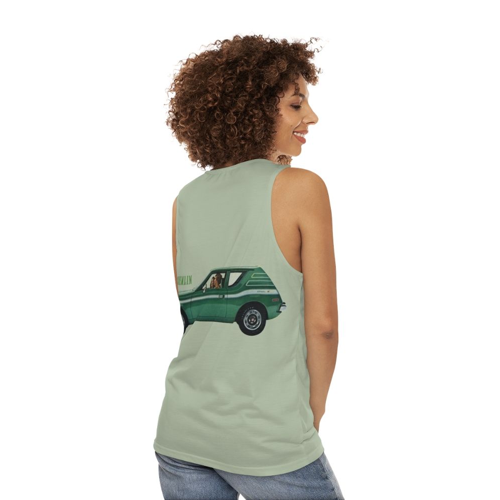 Retro 1970s AMC Gremlin unisex tank top - women back