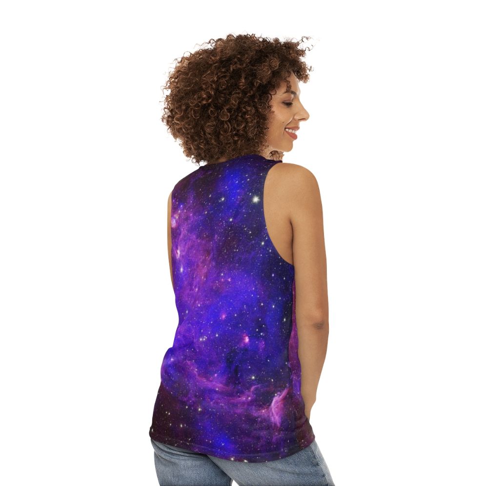 Galaxy Design Unisex Cosmic Tank Top - women back