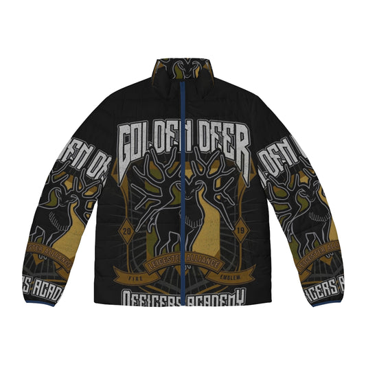 Golden Deer Crest Fire Emblem Three Houses Puffer Jacket