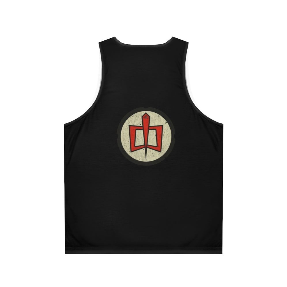 Retro superhero unisex tank top - Back