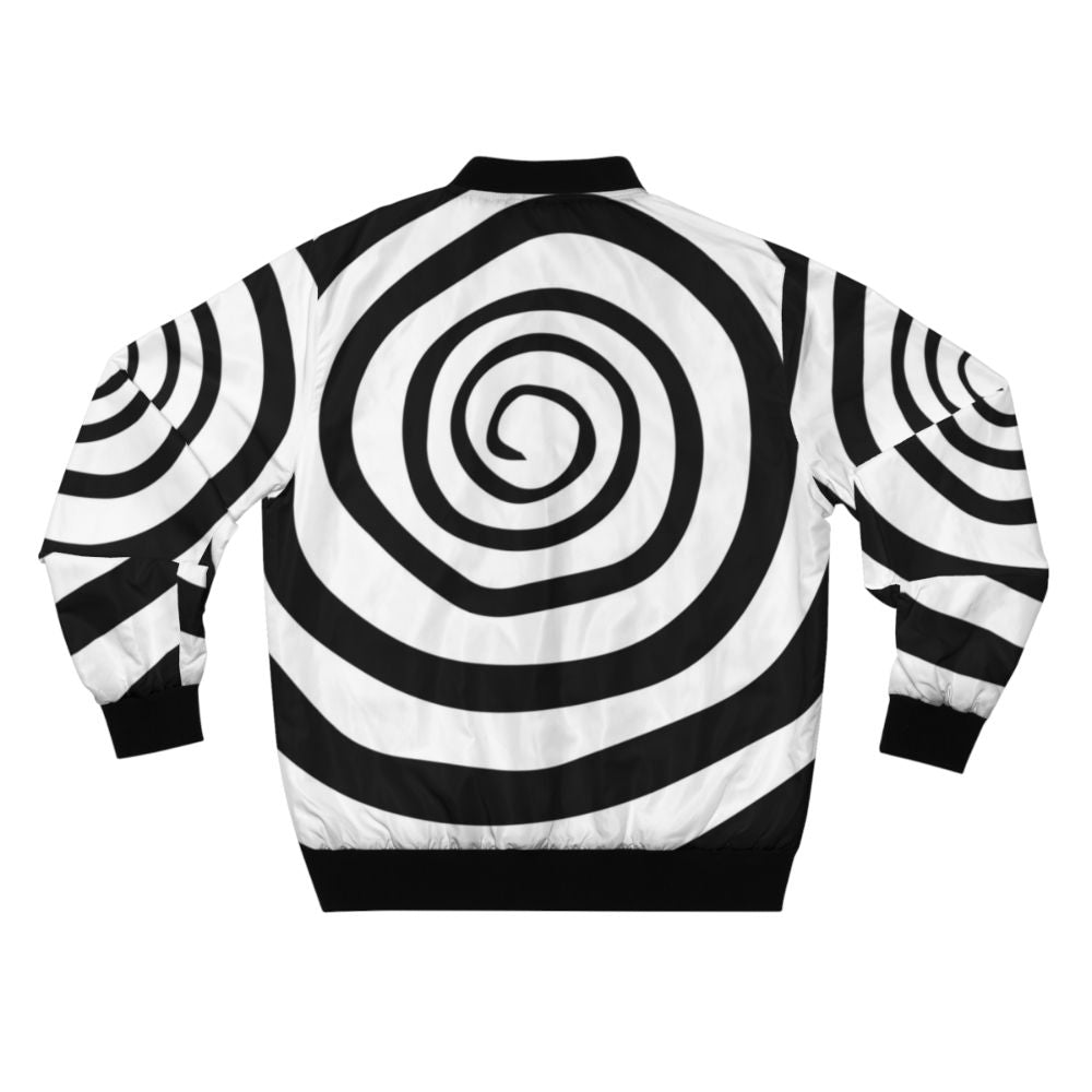 Motionless In White band logo printed on a black bomber jacket - Back