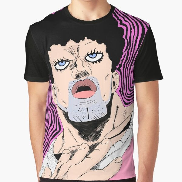 Puri Puri Prisoner from One Punch Man anime graphic t-shirt design