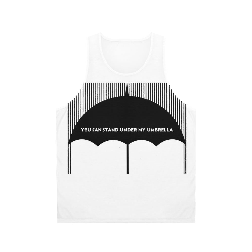 Unisex aesthetic black and white tank top