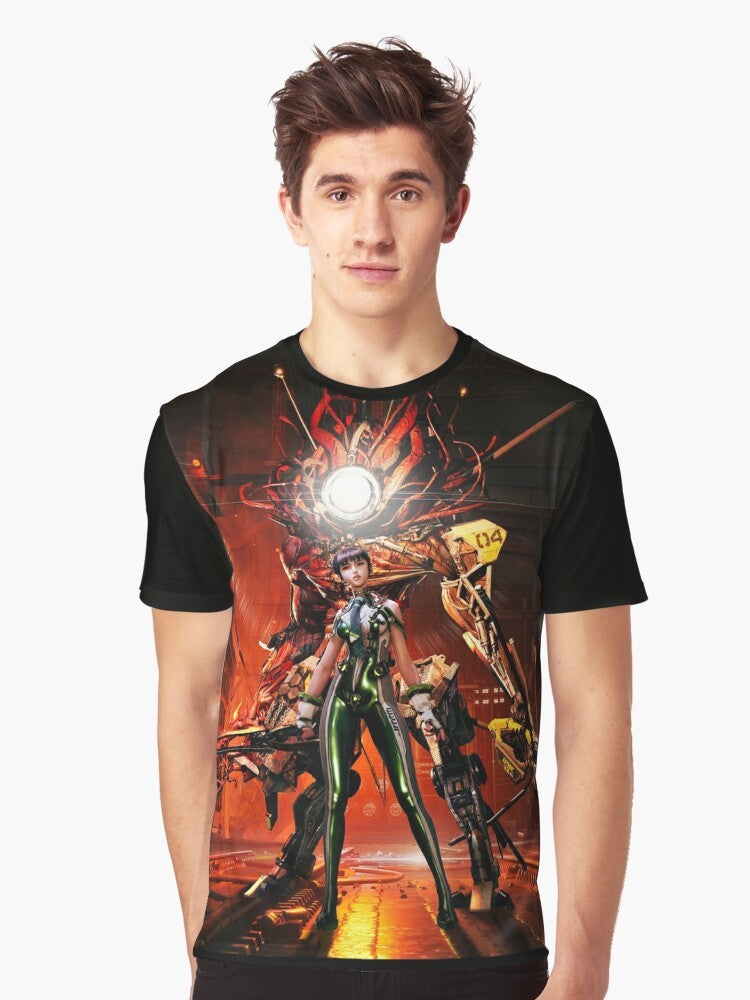 Stellar Blade video game character on a t-shirt - Men