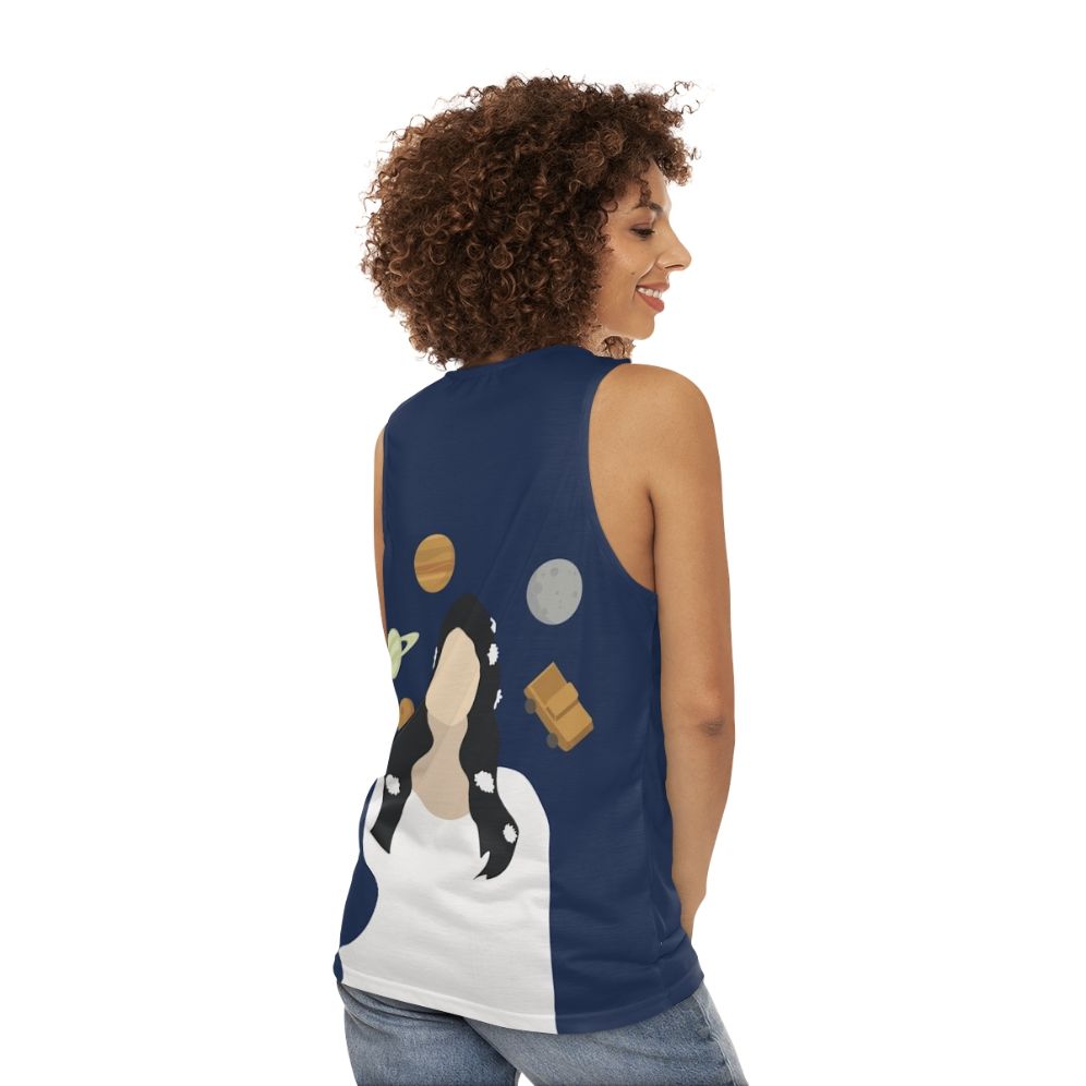 Lana Del Rey inspired celestial unisex tank top - women back