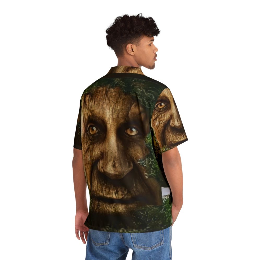 Wise Mystical Tree Meme Hawaiian Shirt with Funny Old Oak Tree Design - People Back