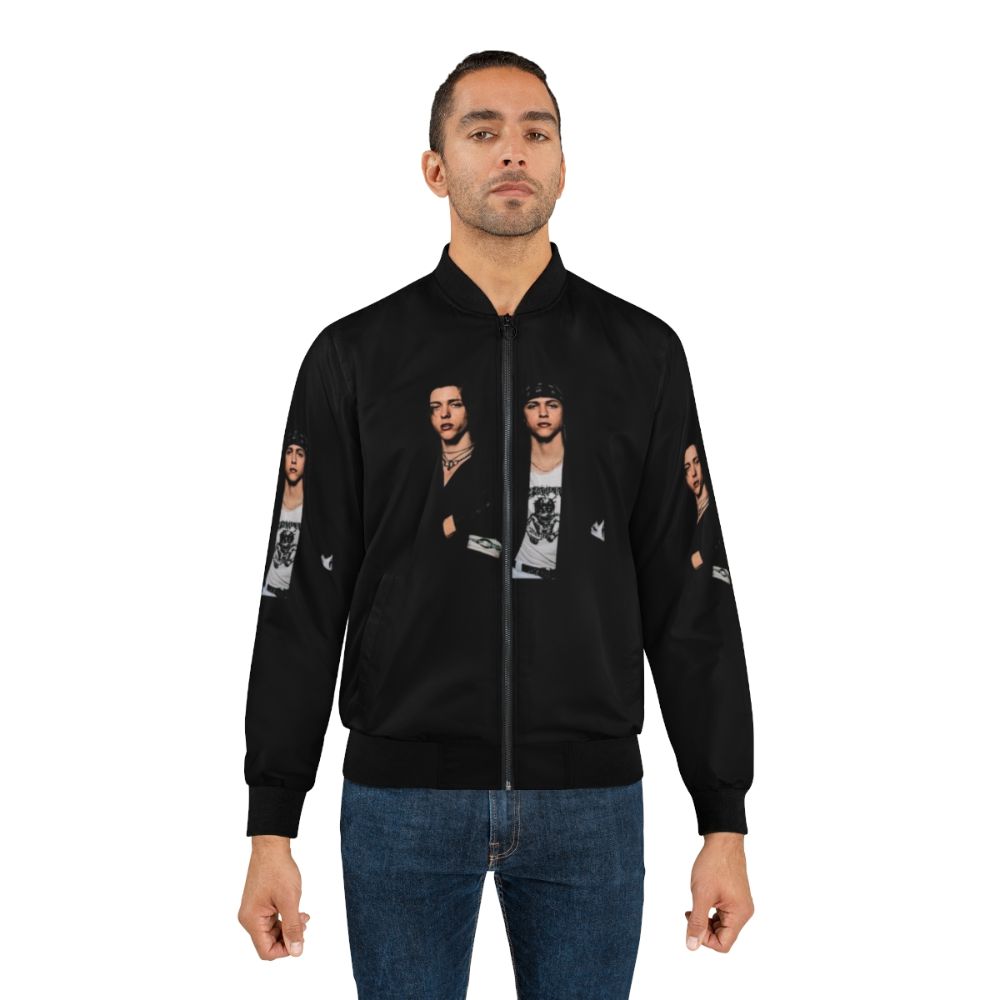 The Garden Band Bomber Jacket featuring the band members and their music style - Lifestyle