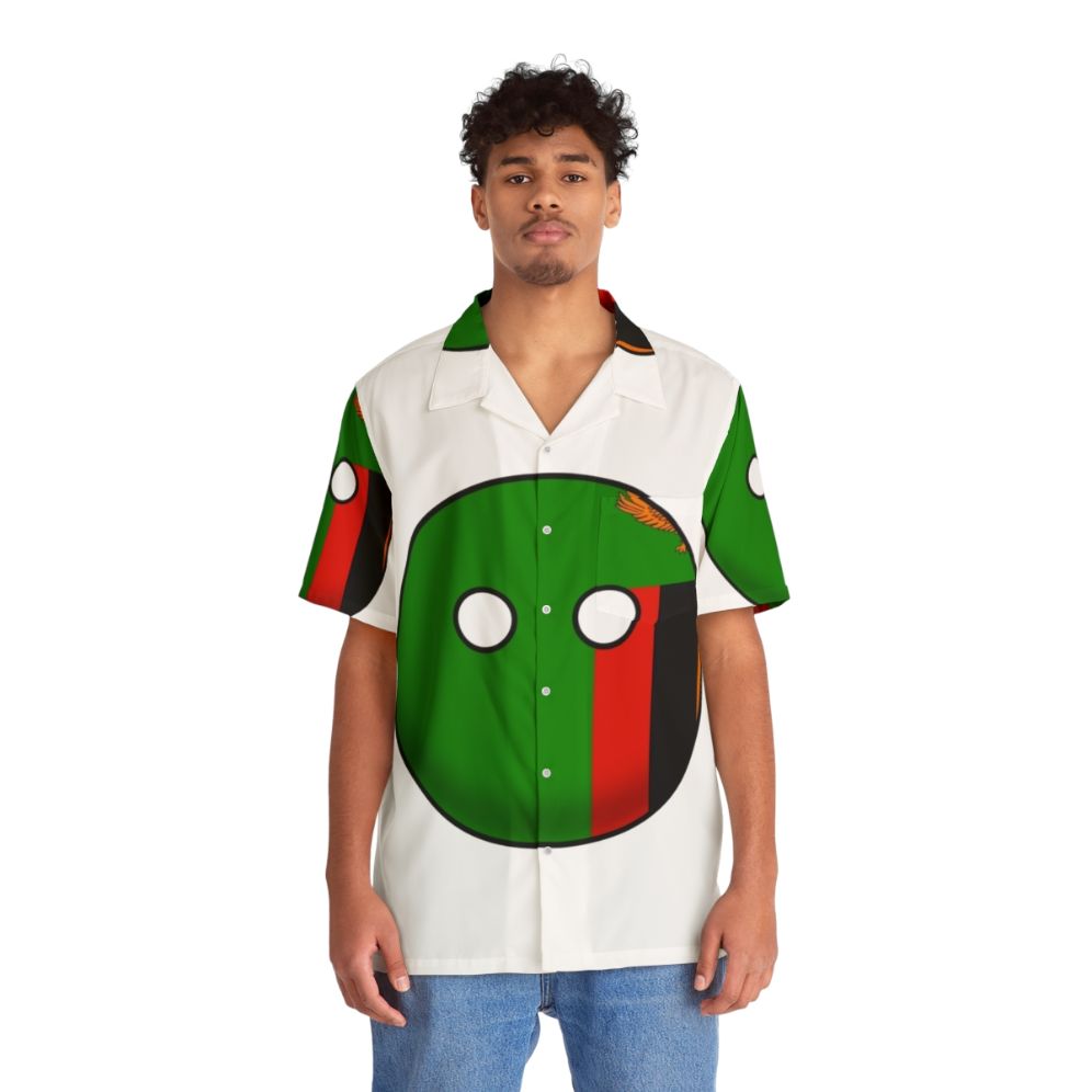 Zambia Countryball Hawaiian Shirt - People Front