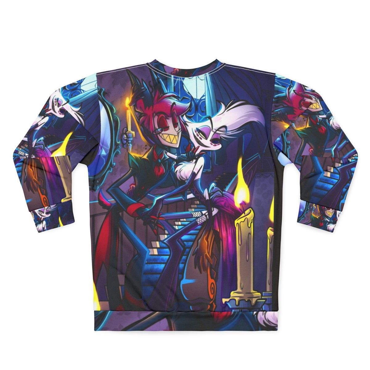 Hazbin Hotel Alastor Sweatshirt with Exclusive Fan Art Design - Back