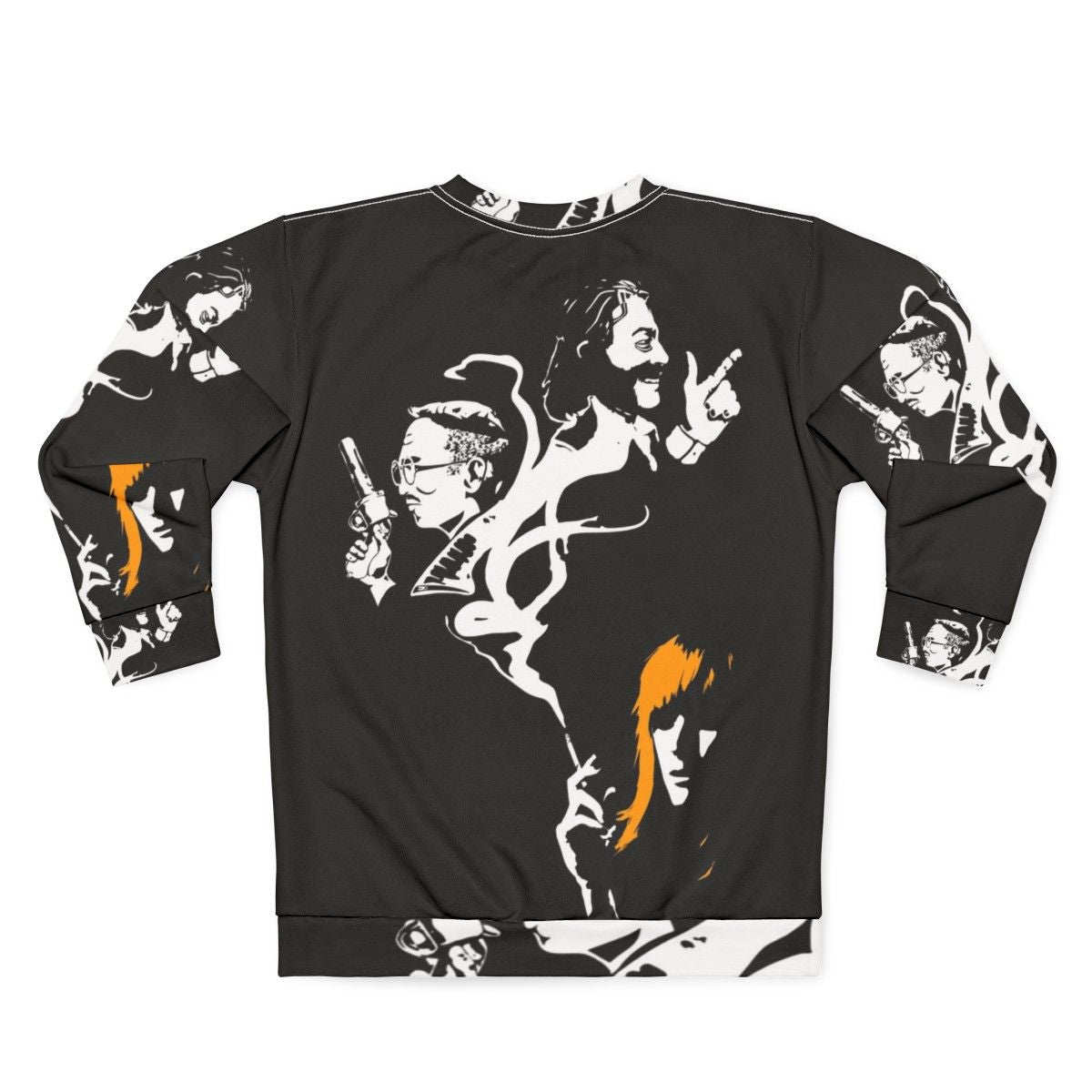 Disco Elysium Noir Sweatshirt with Psychedelic Gaming Fanart - Back