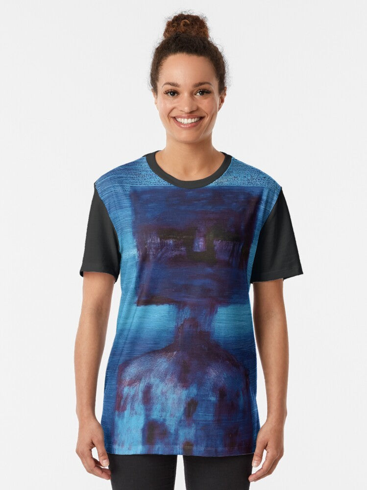 Sidney Nolan Australian Artist Graphic T-Shirt featuring Ned Kelly series and outback landscapes - Women