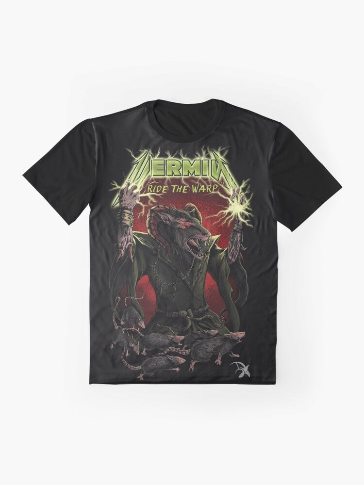 Warhammer Skaven fantasy gaming graphic t-shirt design - Flat lay