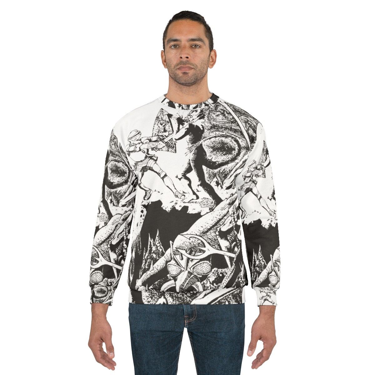 Paladin in Hell Dungeons and Dragons Sweatshirt - men