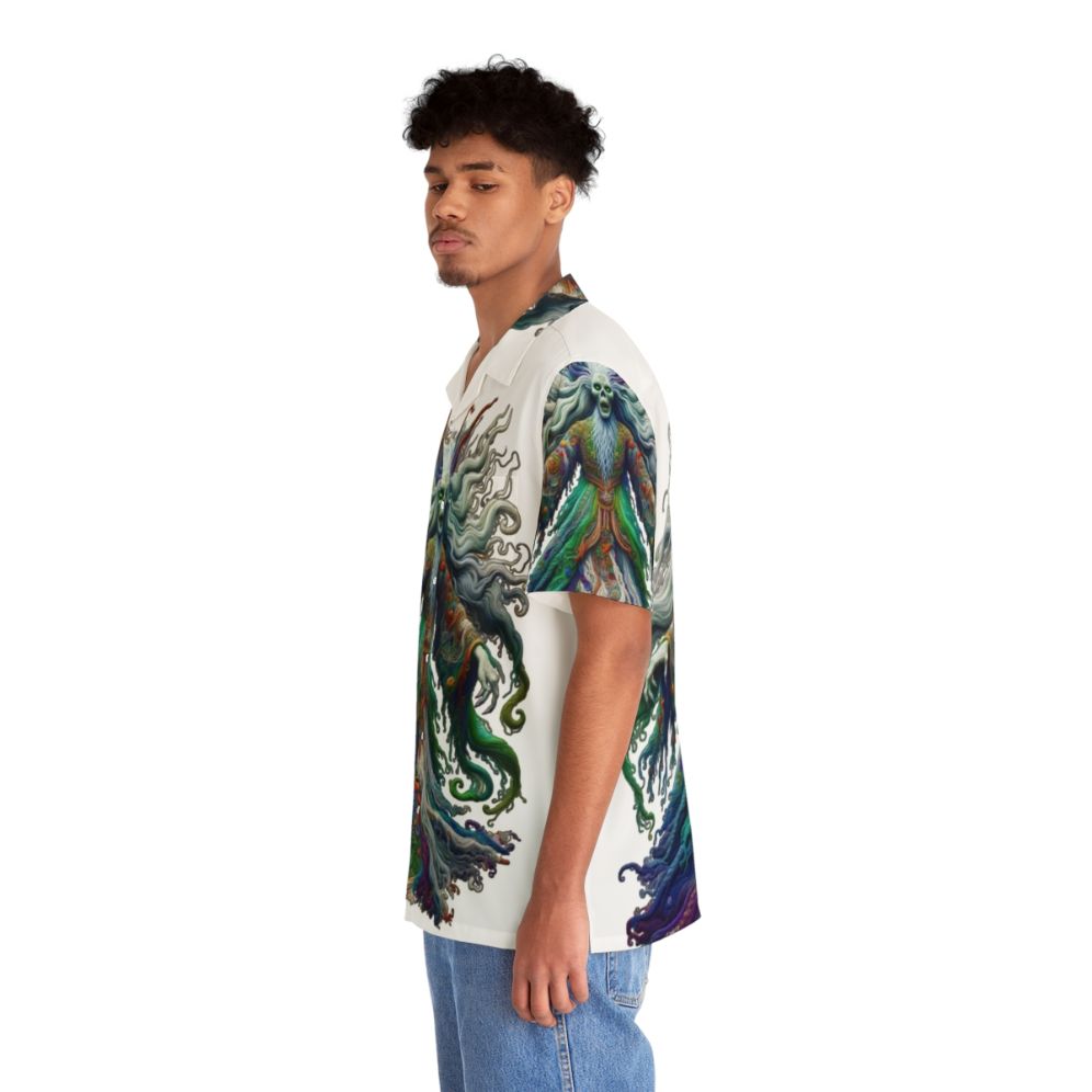 Colorfull Banshee Hawaiian Shirt featuring a legendary mythological creature - People Left