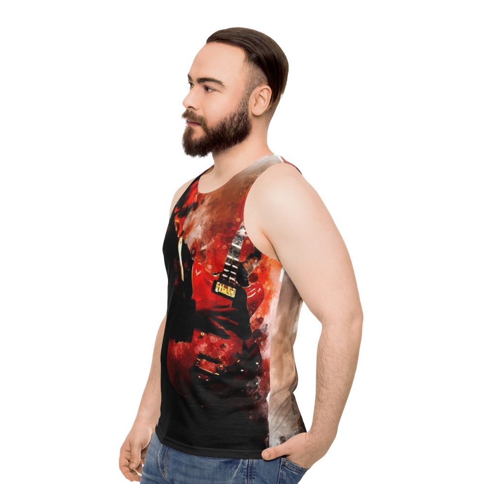 Johnny B Goode Unisex Retro 80s Tank Top - men side