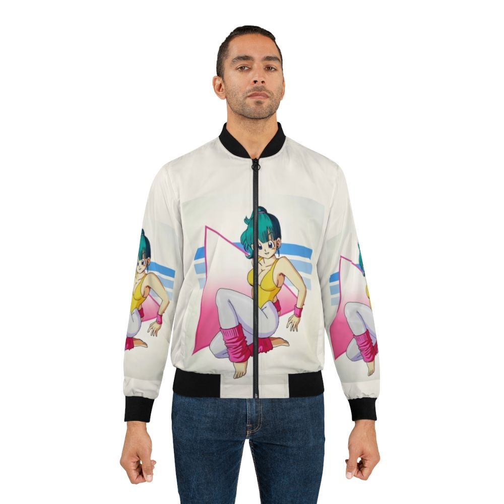 Bulma anime-inspired bomber jacket with dragon ball graphics - Lifestyle