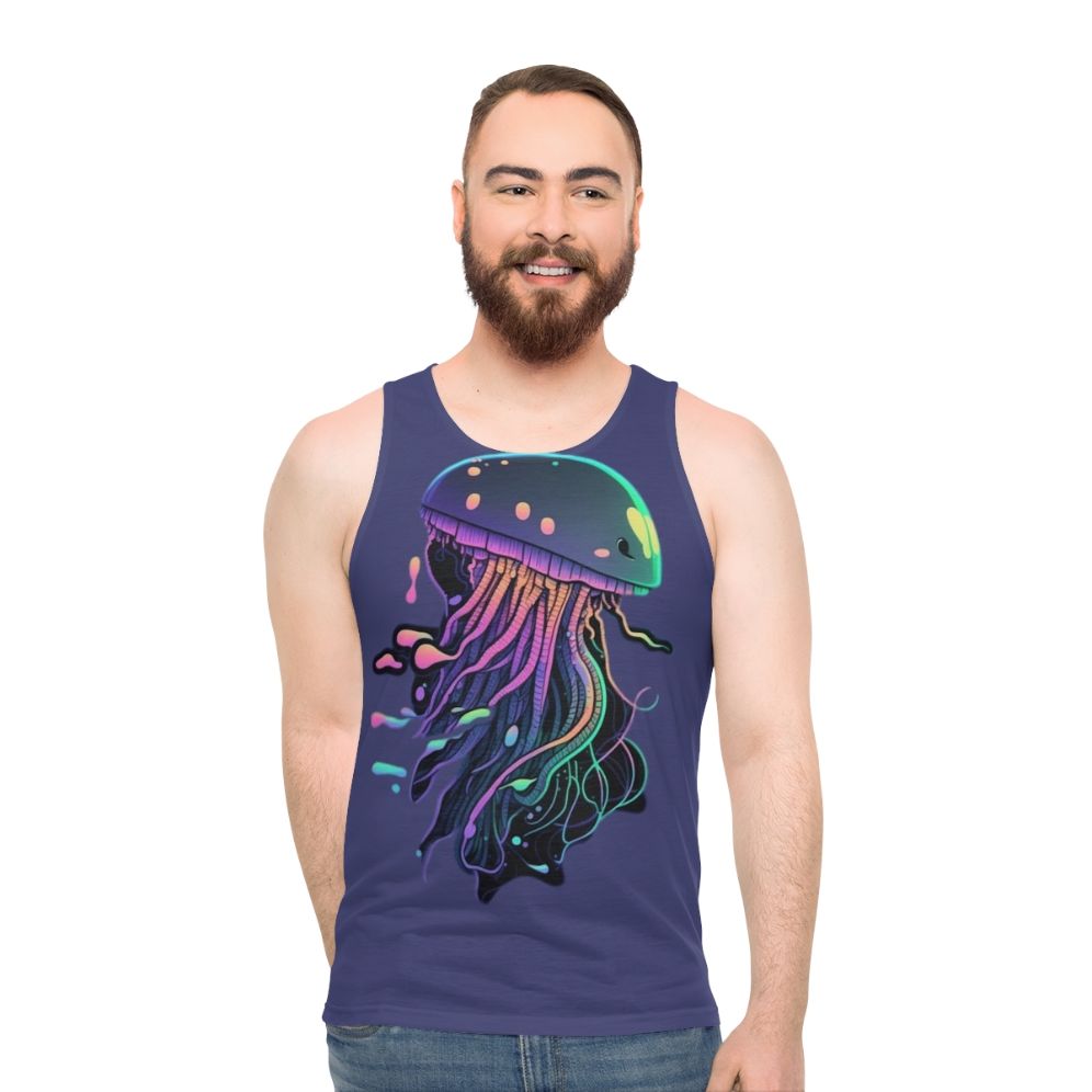 Unisex tank top featuring mythical creatures - men