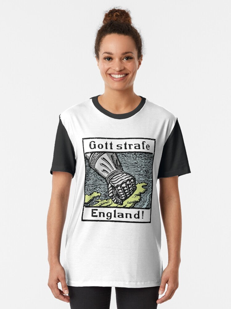 "Gott Strafe England!" World War 1 Graphic T-Shirt Design - Women