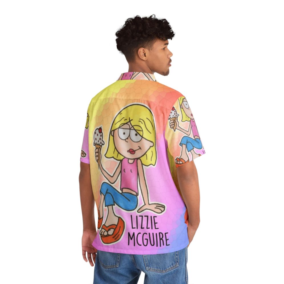 Lizzie Mcguire Hawaiian Shirt with Cartoon Inspired Print - People Back