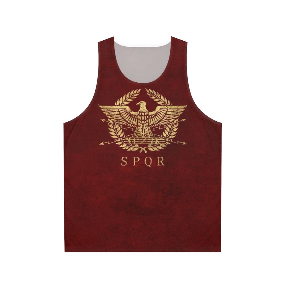 Vintage Gold Roman Empire Emblem Unisex Tank Top