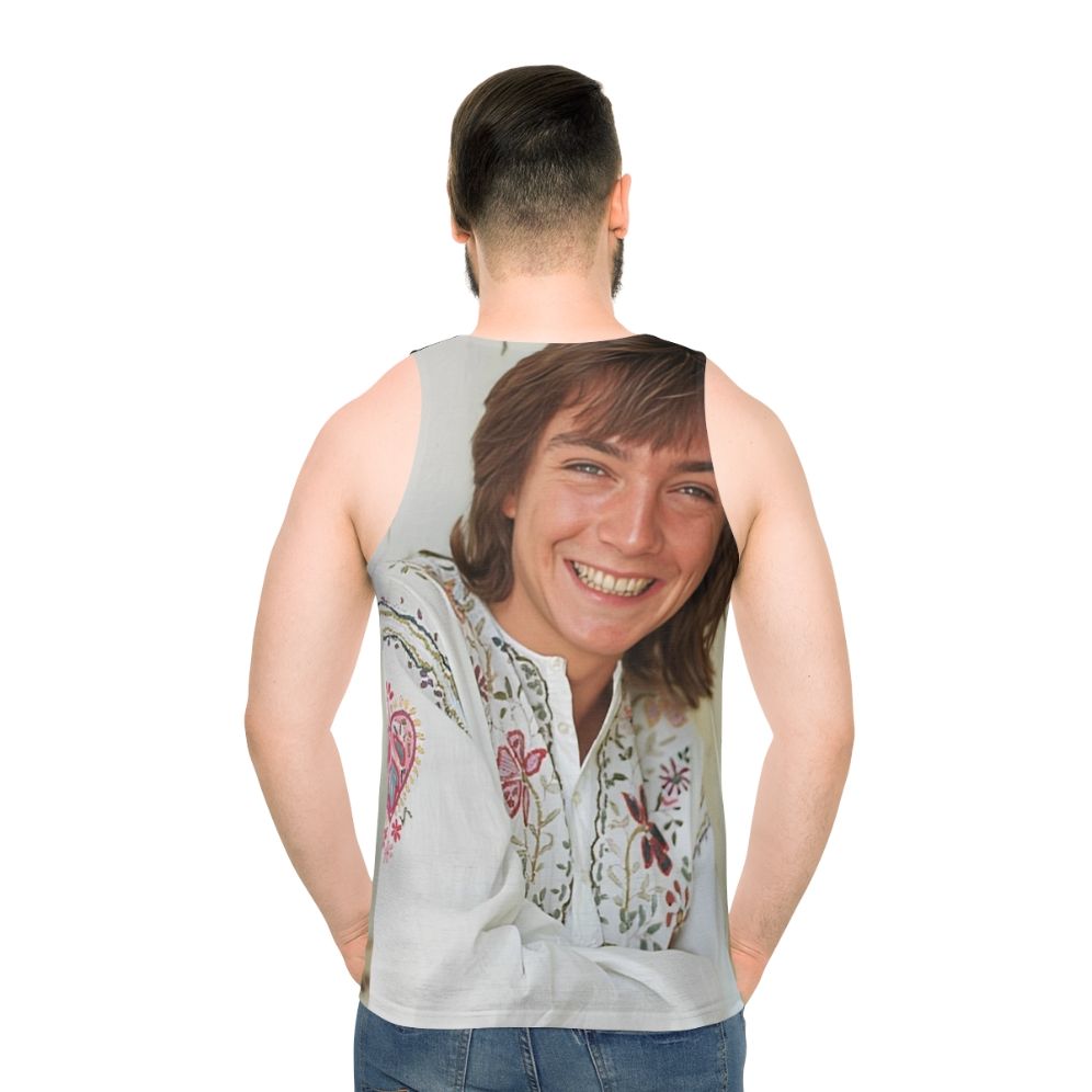 David Cassidy Singer Unisex Tank Top - men back