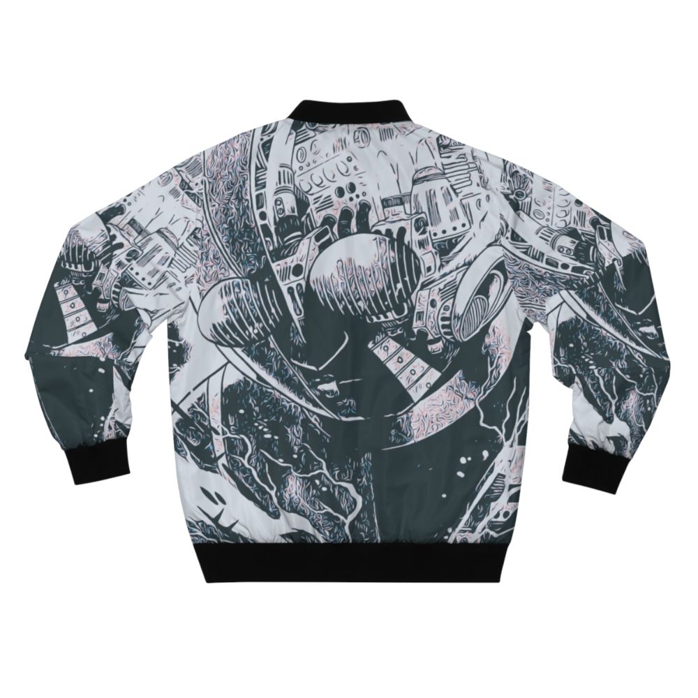 Kikaider Bomber Jacket - Japanese Superhero Metal Hero Anime Jacket - Back