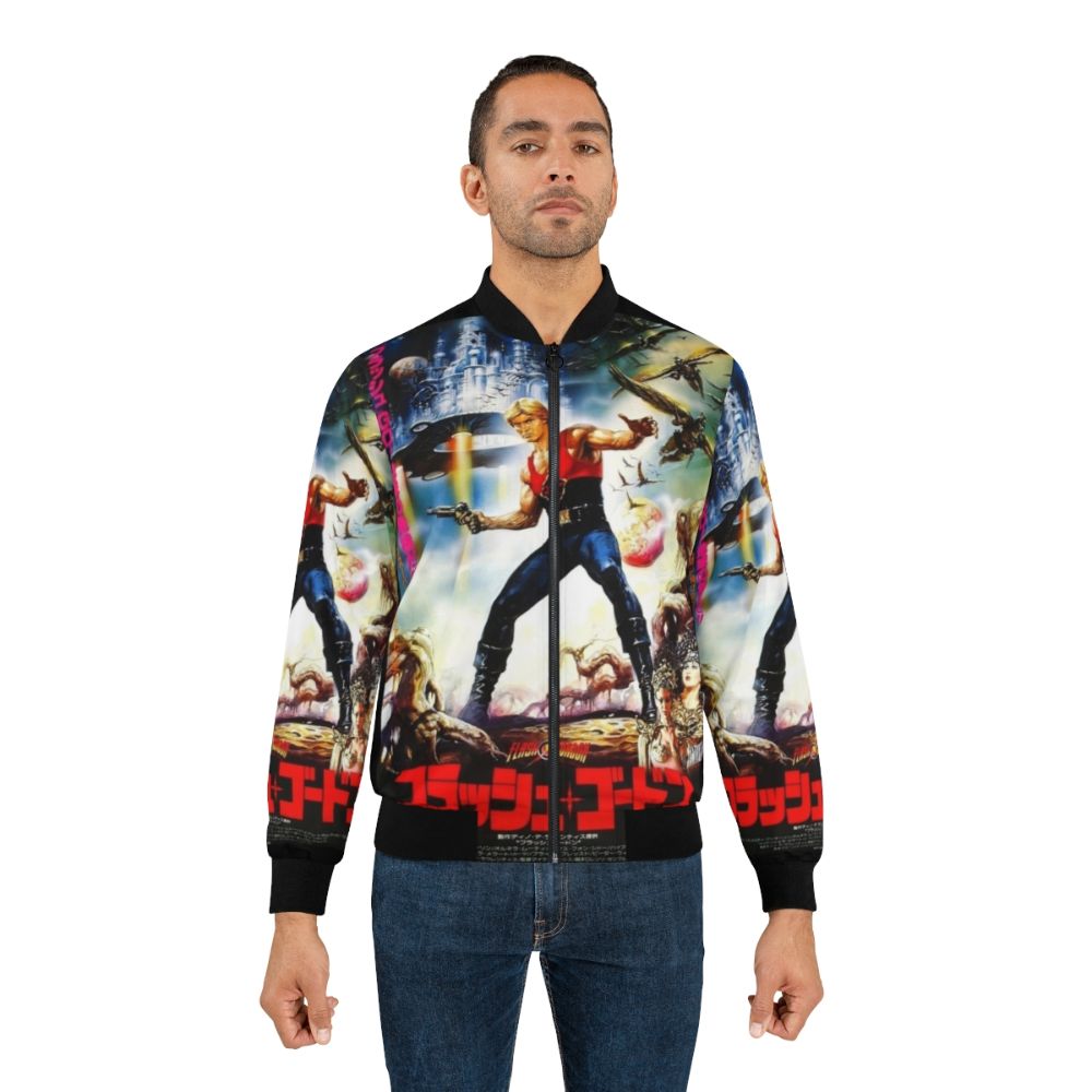 Retro 80s Flash Gordon Japanese Bomber Jacket - Lifestyle