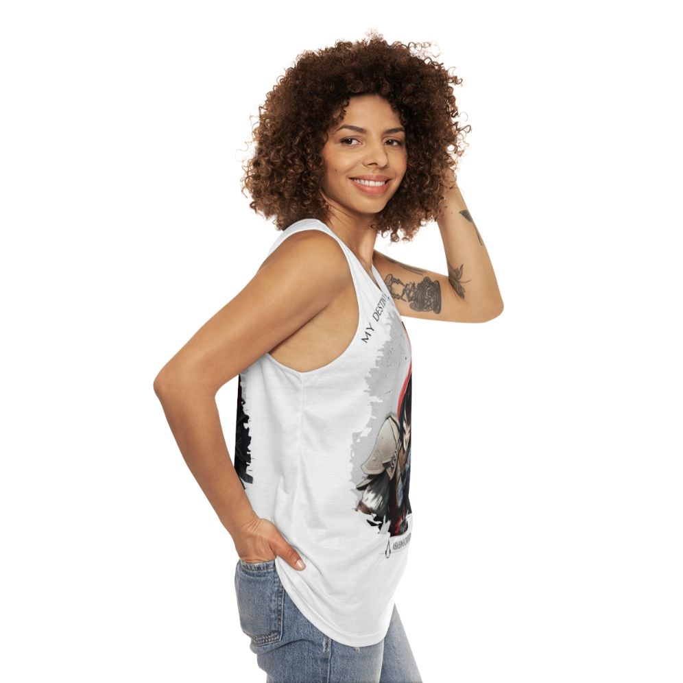 Unisex Assassin's Creed Destiny Design Tank Top - women side