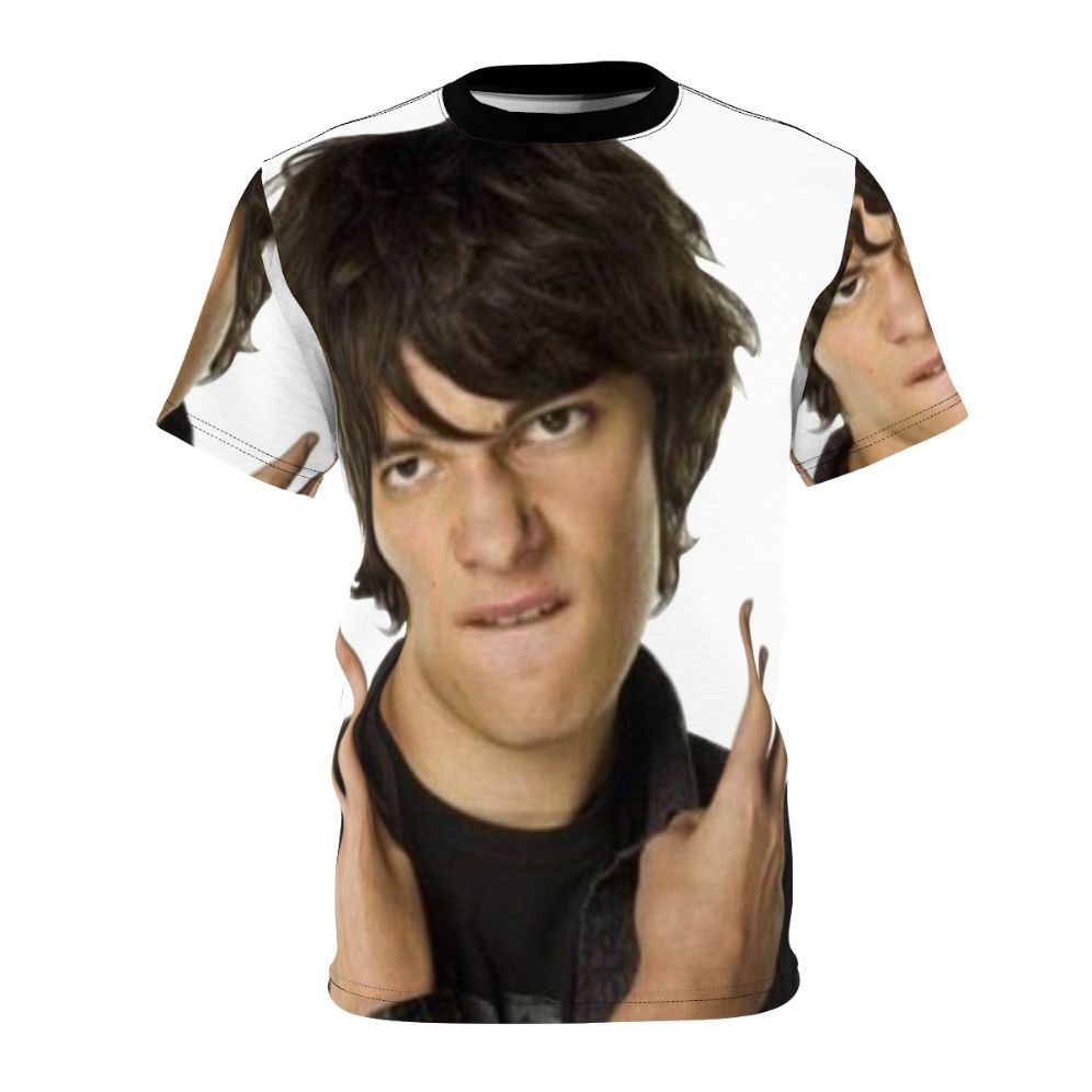 Rodrick Heffley inspired graphic t-shirt with all-over print design