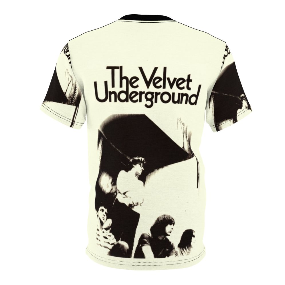 Vintage-style t-shirt featuring the Velvet Underground band name and imagery - Back