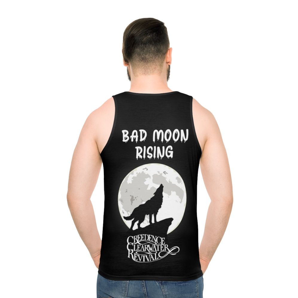 Creedance Clearwater Revival Bad Moon Rising unisex tank top - men back