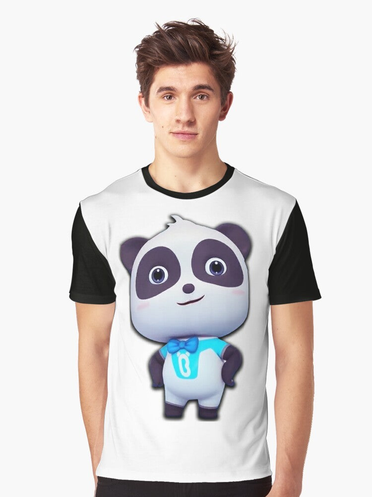 Kiki Panda cartoon panda graphic t-shirt for children - Men