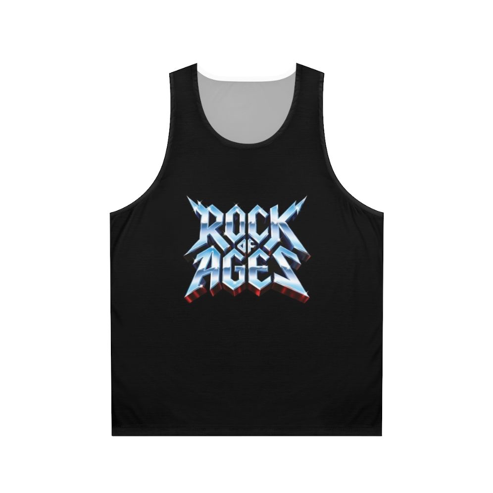 Rock of Ages metallic unisex tank top