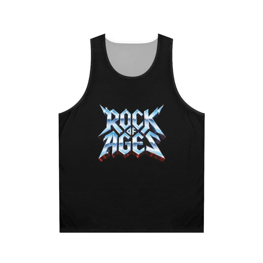 Rock of Ages metallic unisex tank top