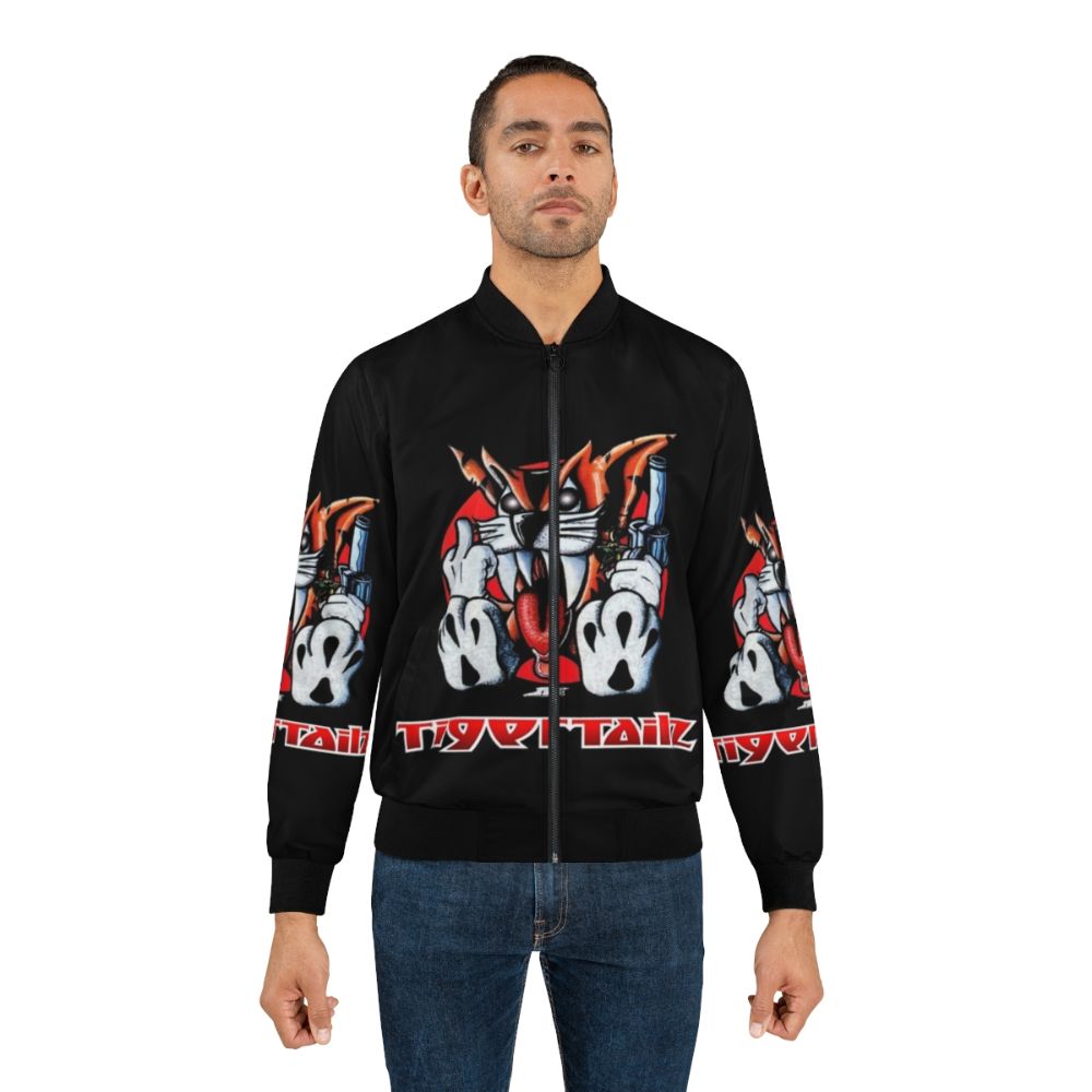 TIGERTAILZ Glam Metal Band Bomber Jacket - Lifestyle