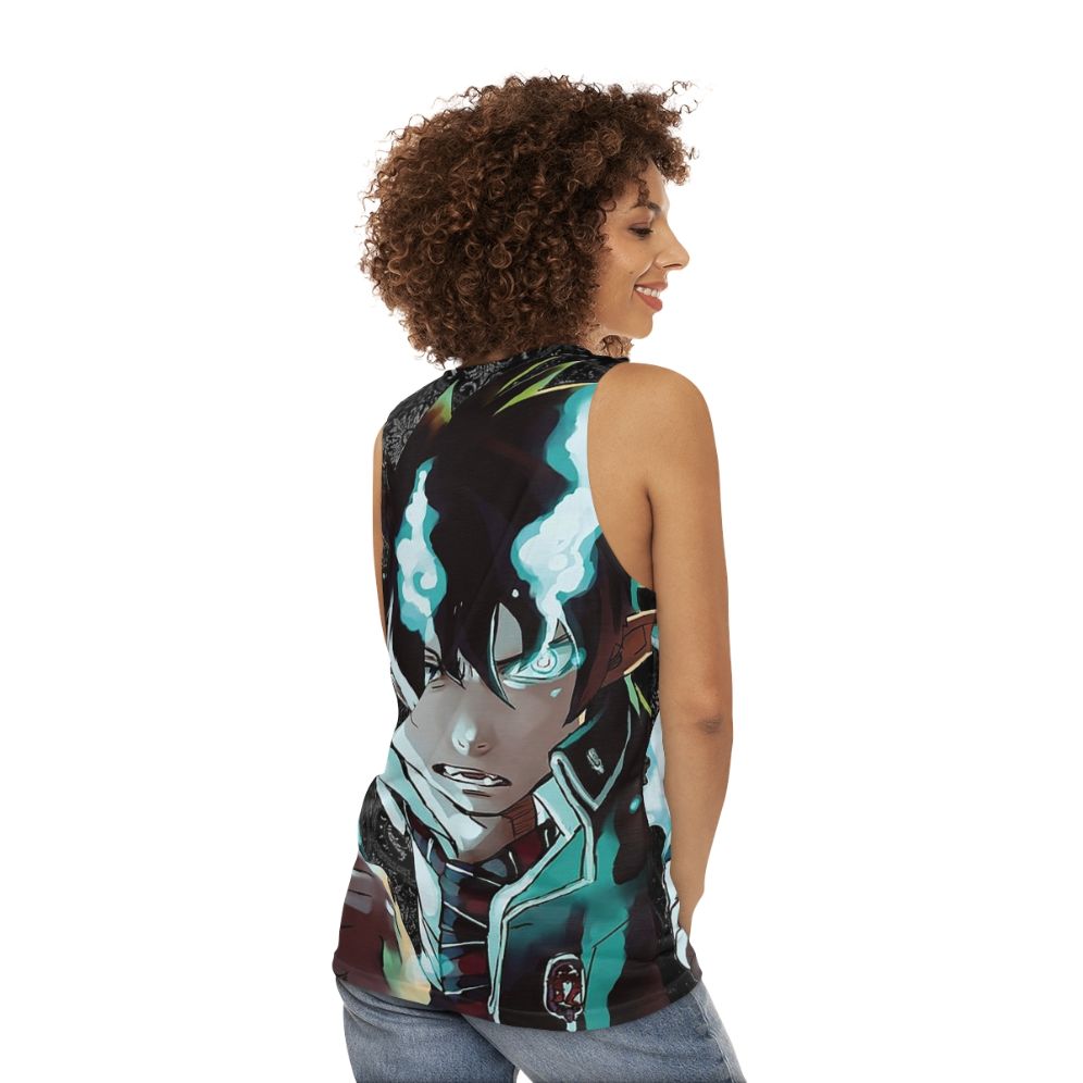 Blue Exorcist Unisex Tank Top - women back