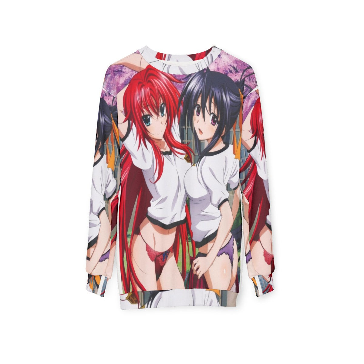 Highschool DxD Anime Sweatshirt with Rias and Akeno - hanging