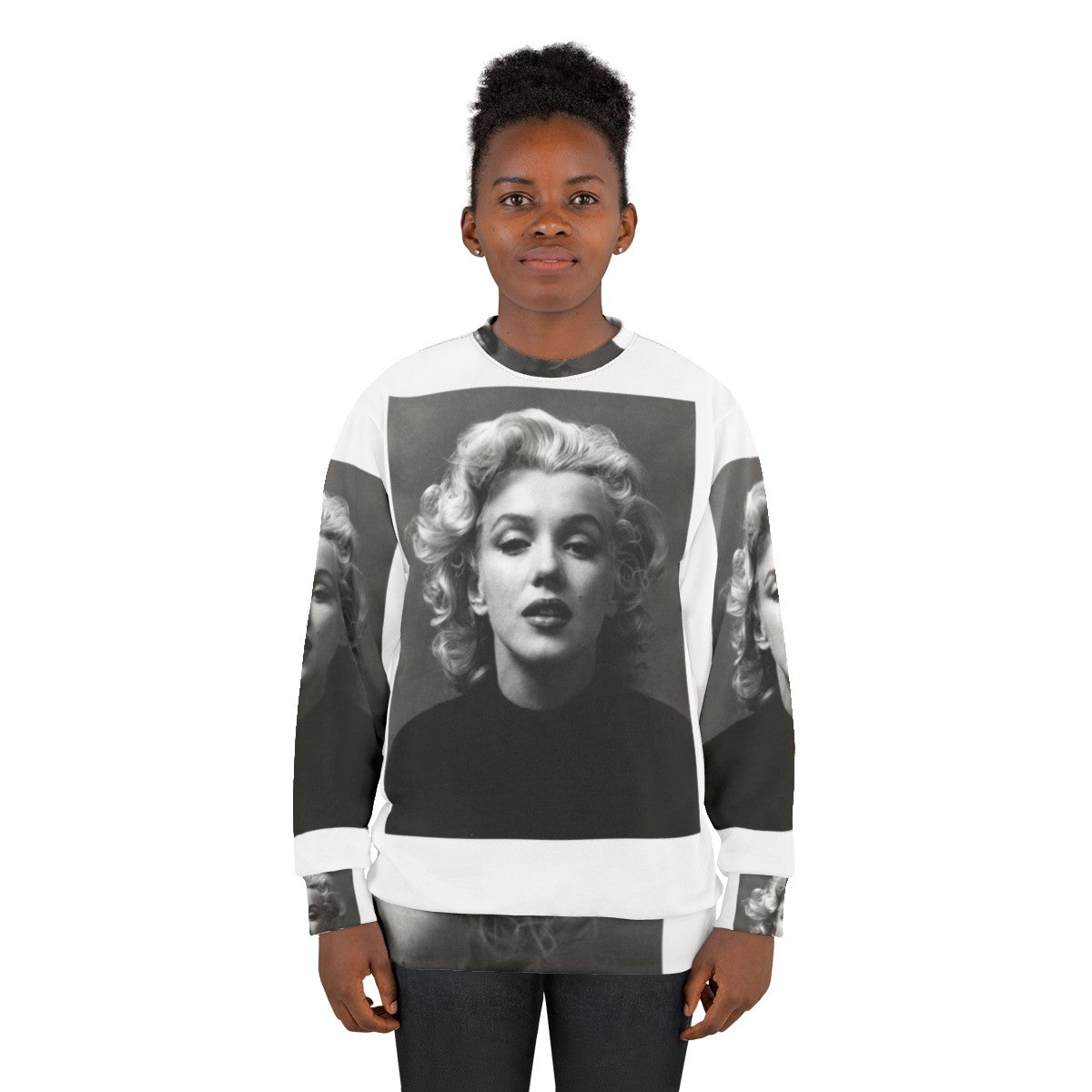 Vintage Marilyn Monroe Black and White Sweatshirt - women